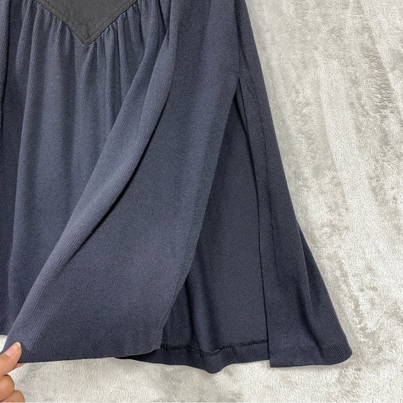 Vintage Kati Mixed Media Southwestern Knit Skirt Side Slit Size Small Black - Picture 2 of 10